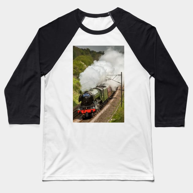 The Flying Scotsman Baseball T-Shirt by davehudspeth